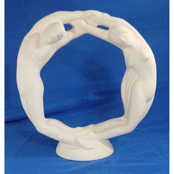 Royal Haeger Eternity Circle of Love White Art Pottery - Picture 4 of 12